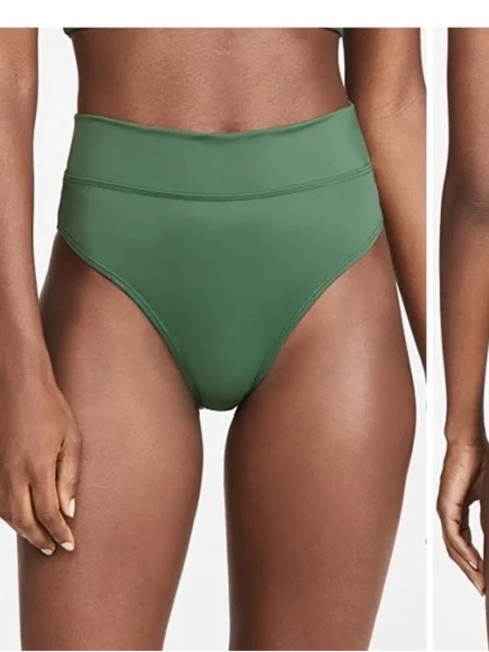 REFORMATION Kona bikini bottoms women’s Small Forest Green
